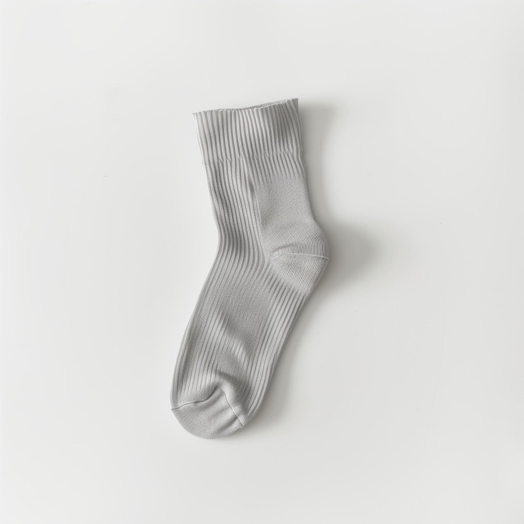 Gray Crew Length Socks